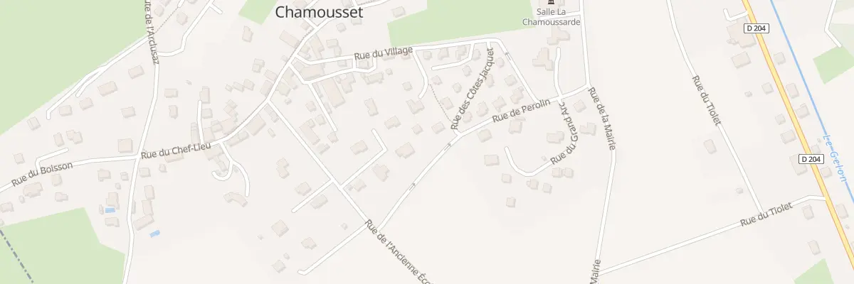 Plan du 190 Rue de Perolin à Chamousset