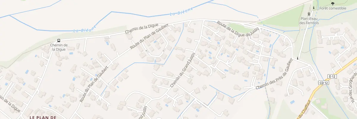 Plan du 6 Che du Grand Justin à Digne-les-Bains