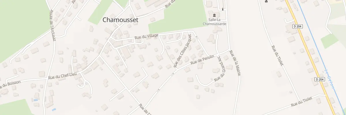 Plan du 60 Rue des Côtes Jacquet à Chamousset