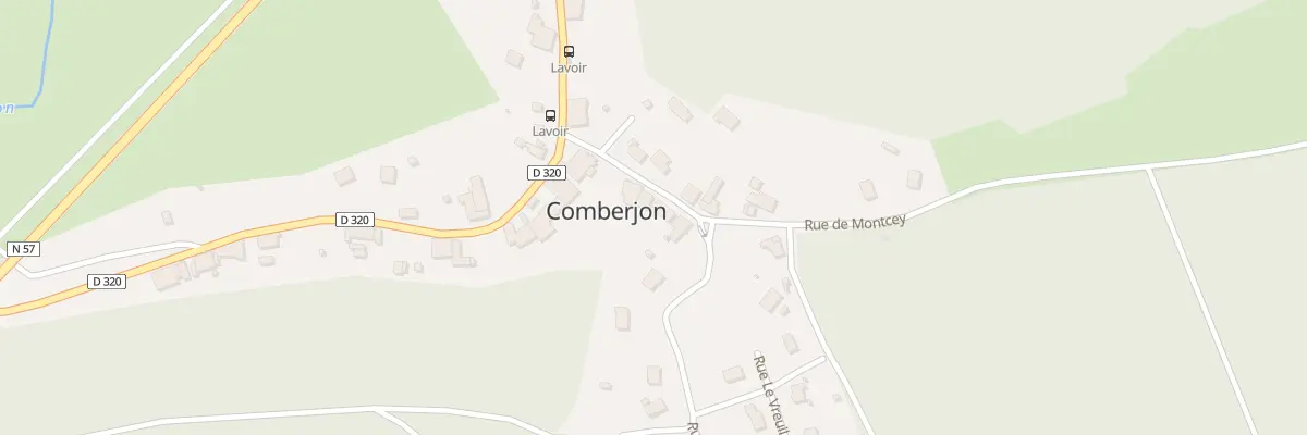 Plan du 3 Rue de Montcey à Comberjon