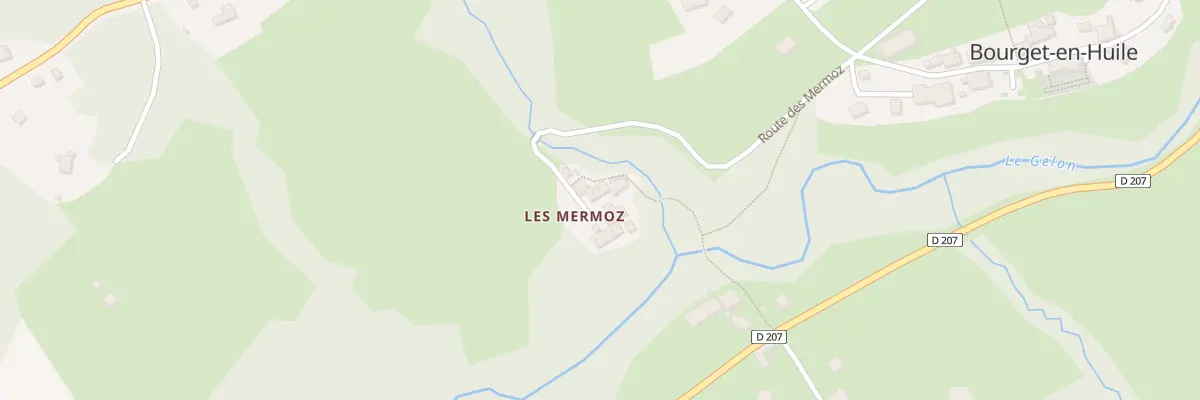 Plan du 381 Rte des Mermoz à Bourget-en-Huile