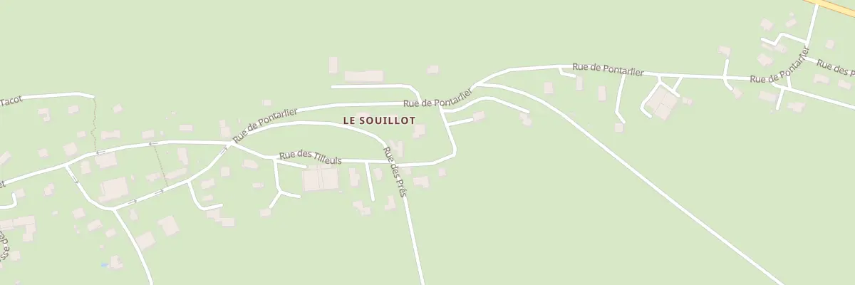 Plan du 2 Rue de Pontarlier à Chapelle-d’Huin