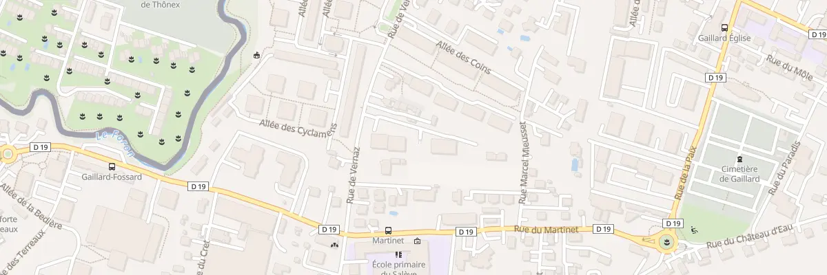 Plan du 29 Rue de Vernaz à Gaillard