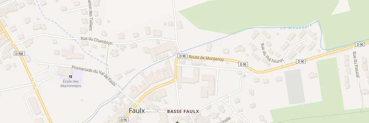 Plan du 1 Rue du Parc à Faulx