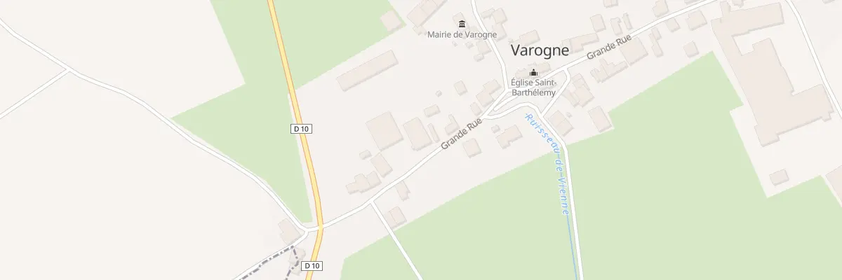 Plan du 5 Gr Grande Rue à Varogne