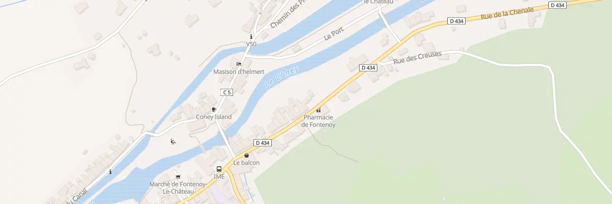 Plan du 25 Rue de la Chenale à Fontenoy-le-Château