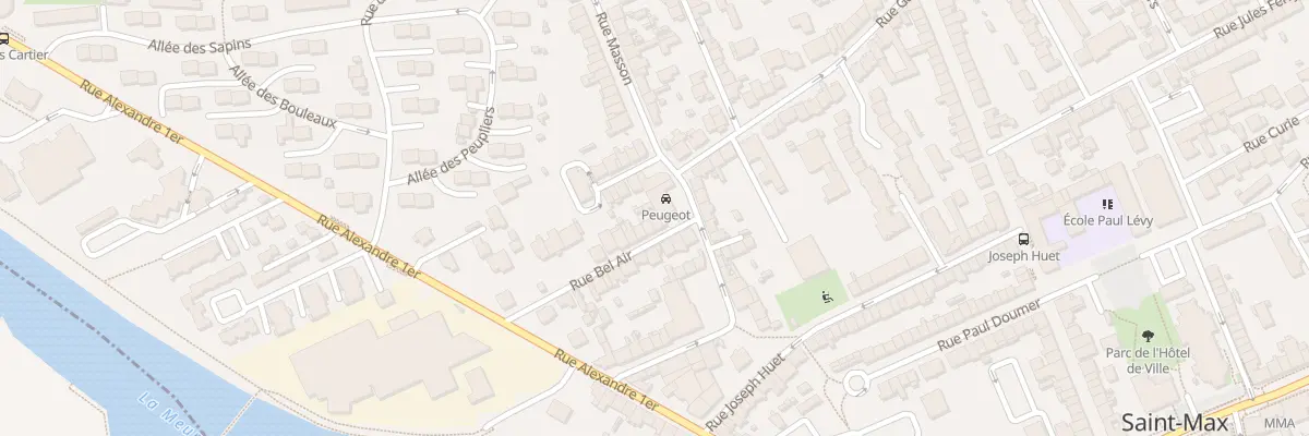 Plan du 25 Rue Bel Air à Saint-Max