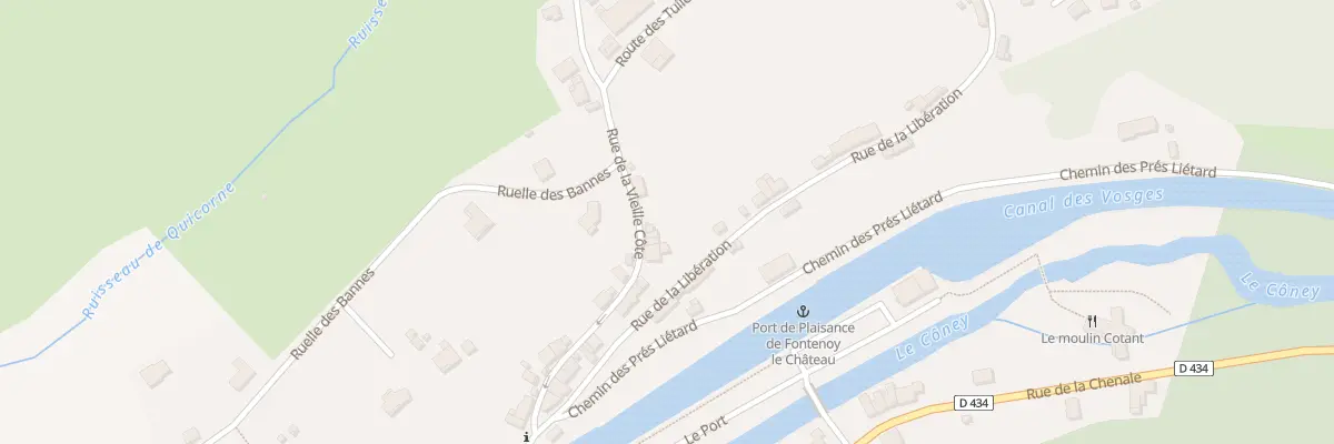 Plan du 20 Rue de la Vieille Côte à Fontenoy-le-Château