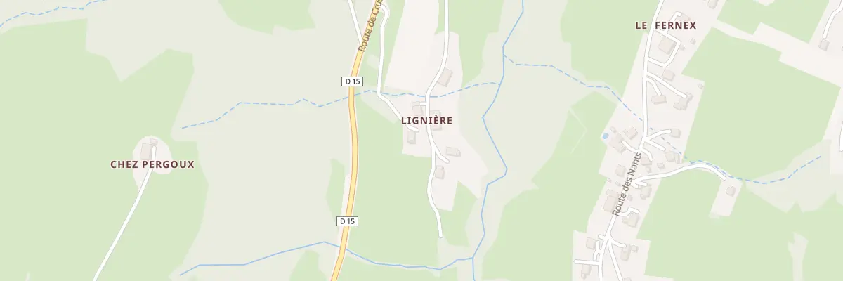 Plan du 152 Che de Ligniere à La Muraz