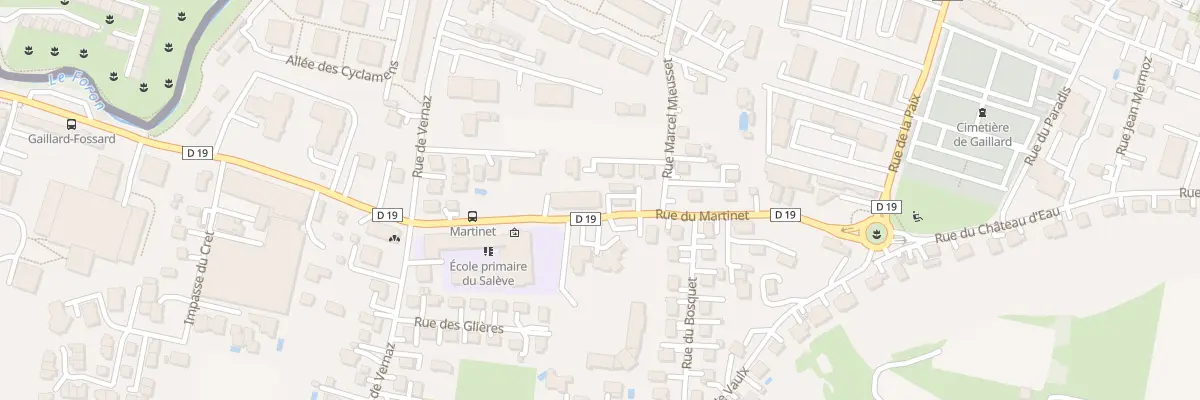 Plan du 10 Rue du Martinet à Gaillard
