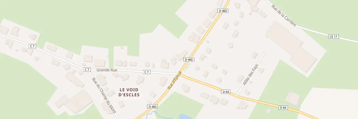 Plan du 7 Rue d’Epinal à Escles