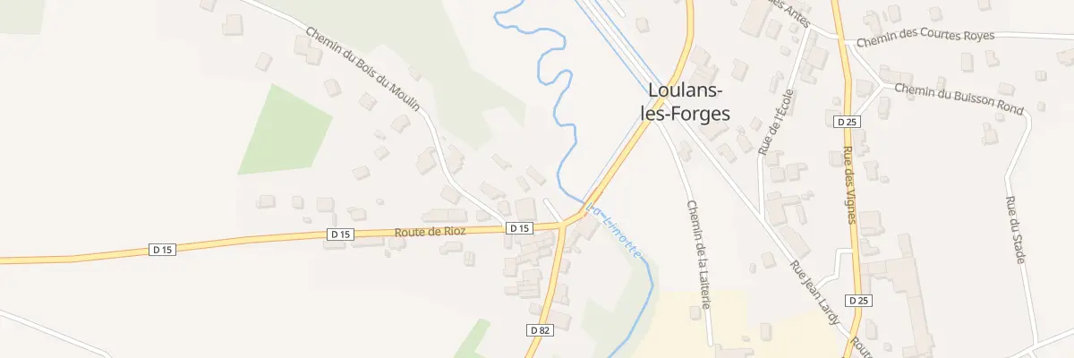 Plan du 2 Pl la Girardot à Loulans-Verchamp