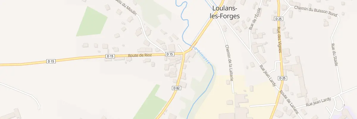 Plan du 2 Rue de Cenans à Loulans-Verchamp