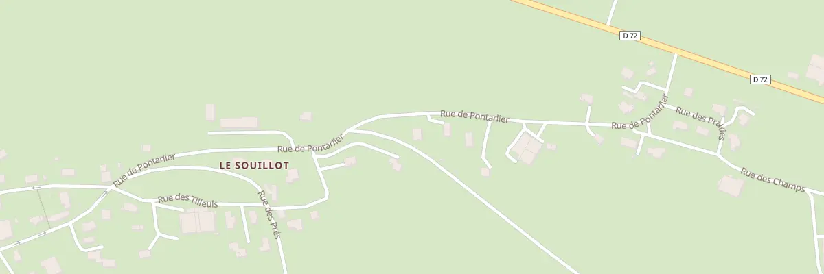 Plan du 6 Rue de Pontarlier à Chapelle-d’Huin