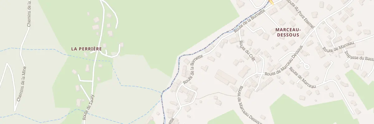 Plan du 574 Rte de la Bornette à Doussard