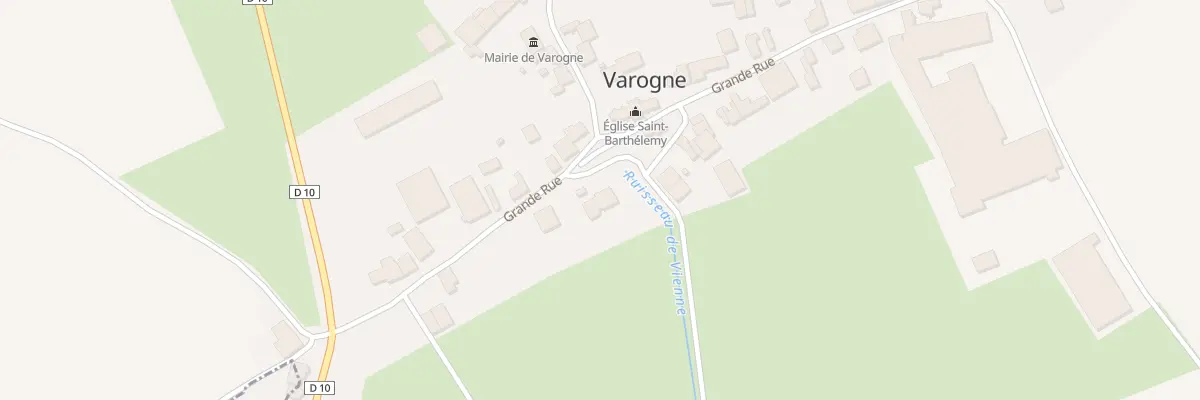 Plan du 2 Rue de la Fontaine à Varogne