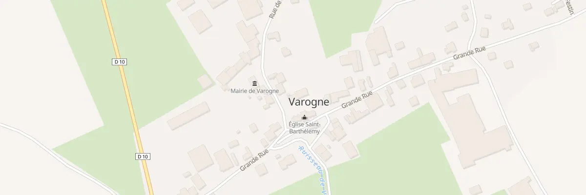 Plan du 2 Rue de la Corne à Varogne