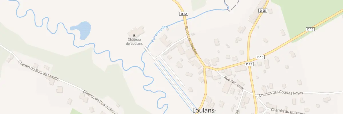 Plan du 7 Rue de la Glaciere à Loulans-Verchamp