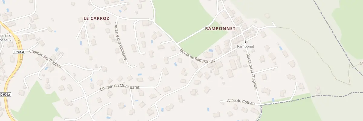 Plan du 720 Rte de Ramponnet à Menthon-Saint-Bernard