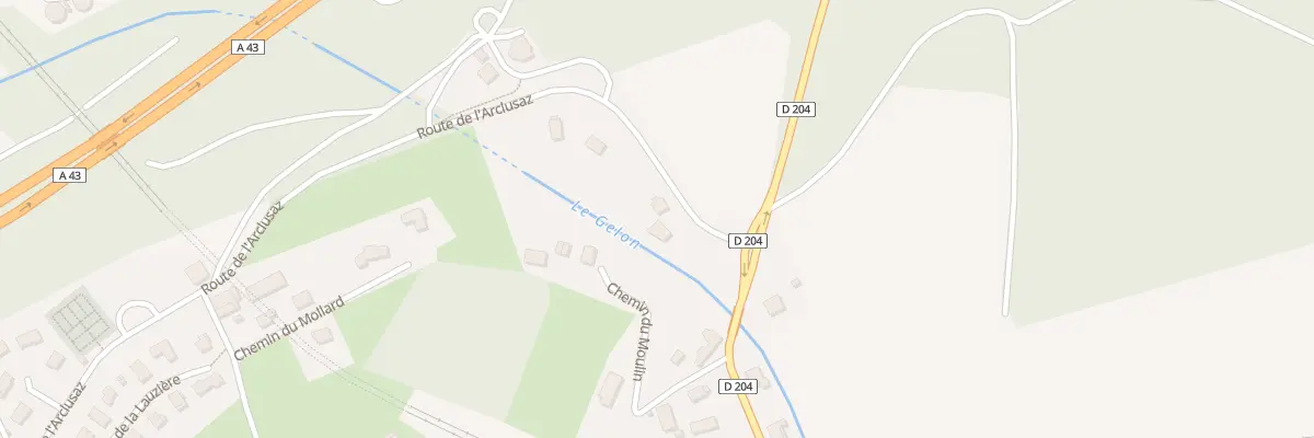 Plan du 39 Rte de l’Arclusaz à Chamousset