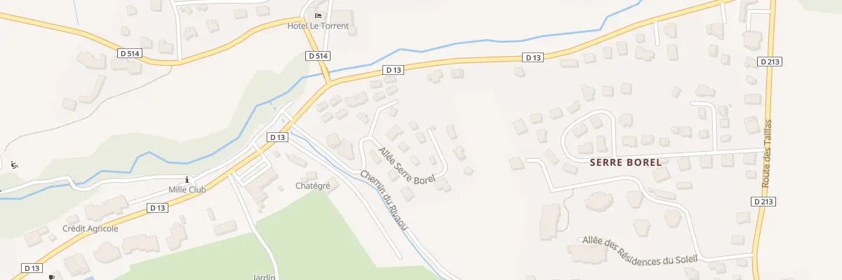 Plan du 221 All Serre Borel à Ancelle
