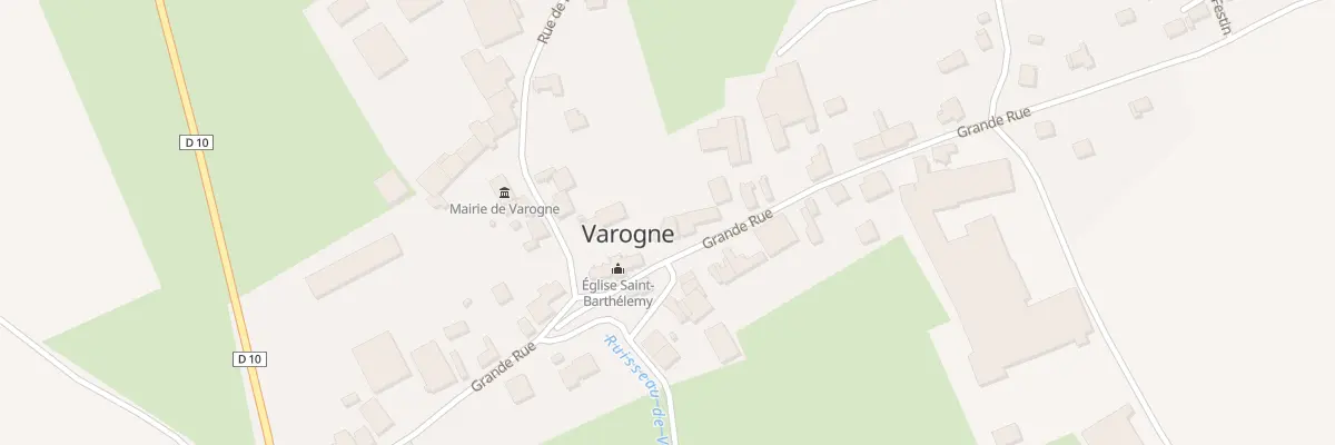 Plan du 19 Gr Grande Rue à Varogne