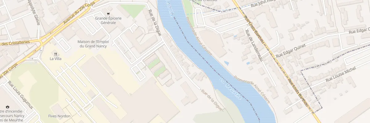 Plan du 35 Rue de la Digue à Nancy