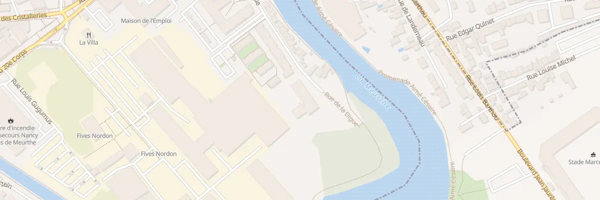 Plan du 40 Rue de la Digue à Nancy