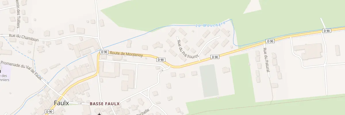 Plan du 3 Rue du Pré Fourot à Faulx