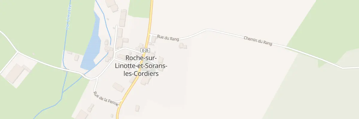 Plan du 2 Rue du Rang à Roche-sur-Linotte-et-Sorans-les-Cordiers