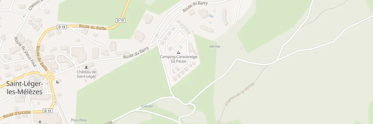 Plan du 314 Rte du Barry à Saint-Léger-les-Mélèzes