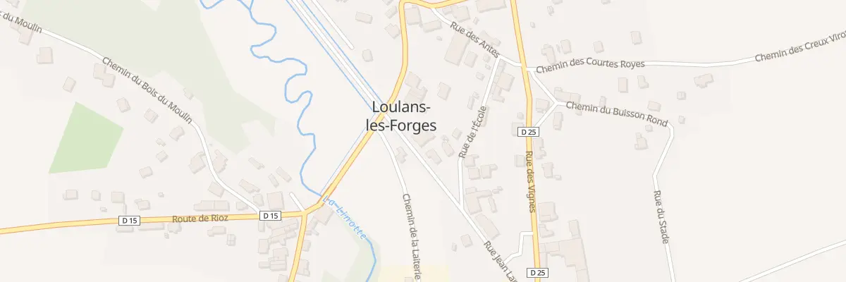 Plan du 3 Rue Jean Lardy à Loulans-Verchamp
