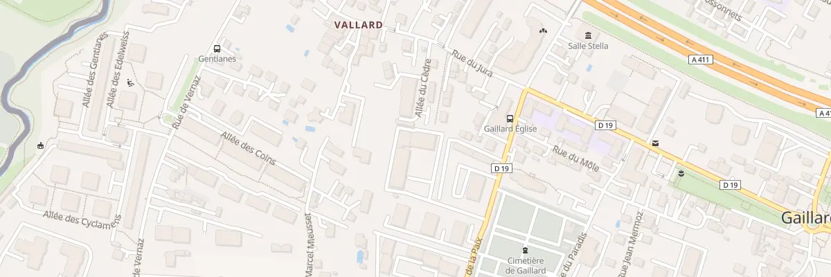 Plan du 8B Rue de la Paix à Gaillard