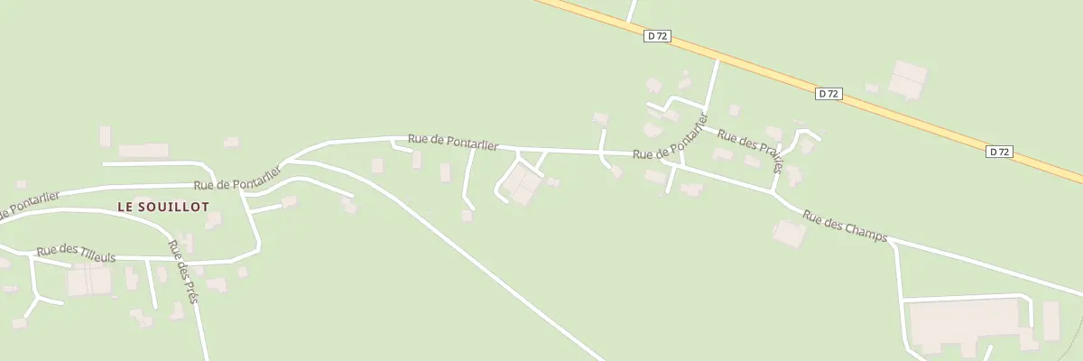Plan du 14 Rue de Pontarlier à Chapelle-d’Huin