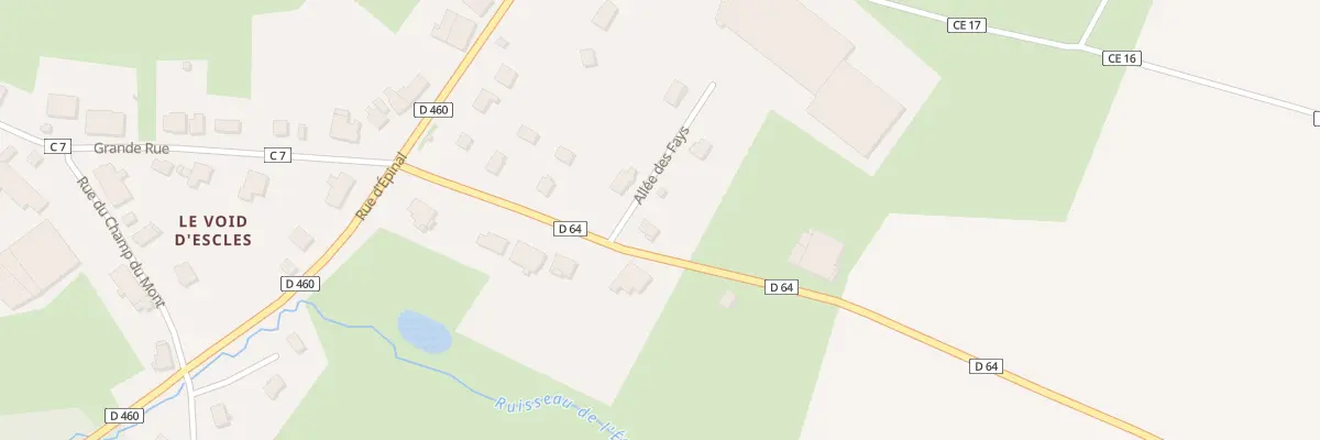 Plan du 2 All des Fays à Escles