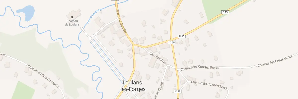 Plan du 1 Rue des Antes à Loulans-Verchamp