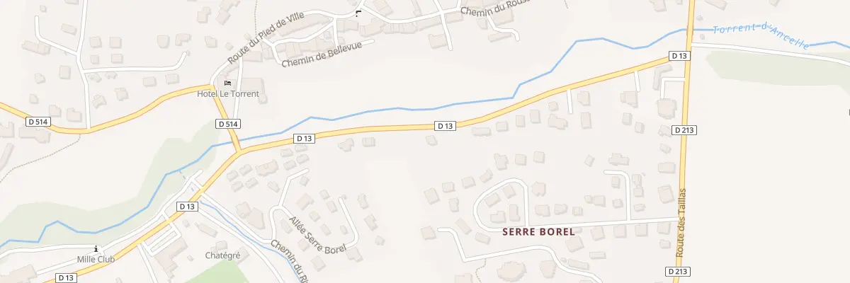 Plan du 230 Rte Neuve à Ancelle
