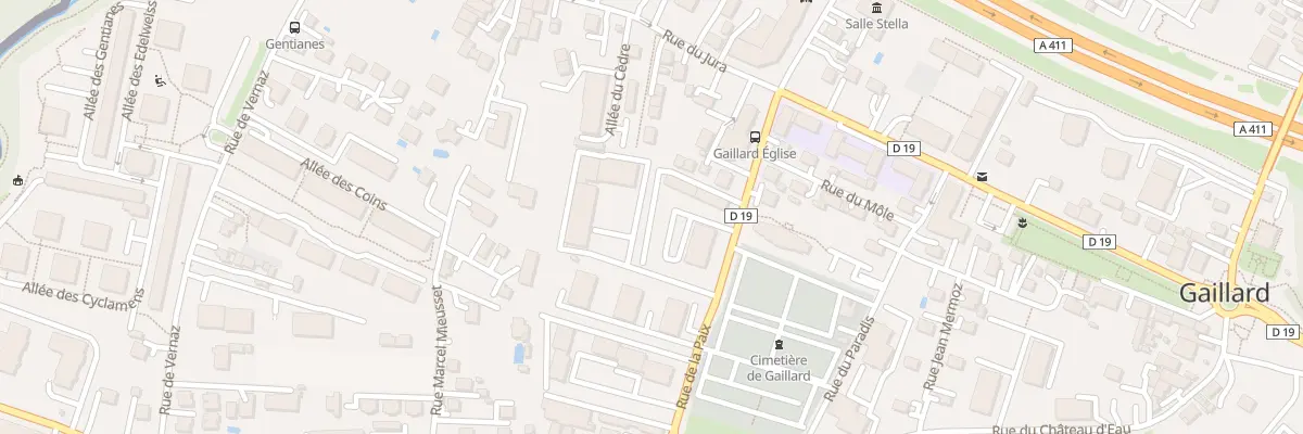 Plan du 4 Rue de la Paix à Gaillard