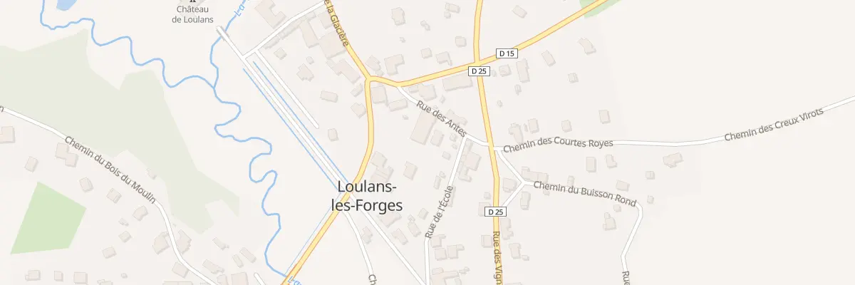 Plan du 6 Rue des Antes à Loulans-Verchamp