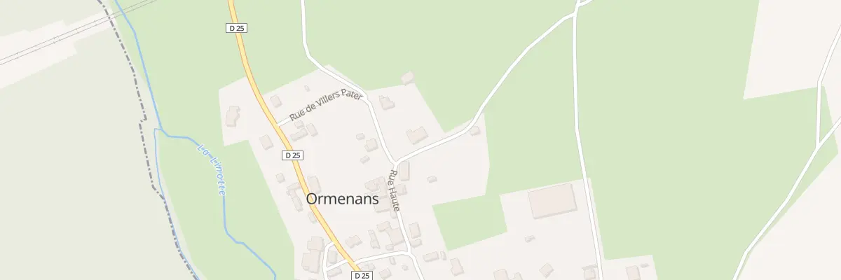 Plan du 7 Rue Haute à Ormenans