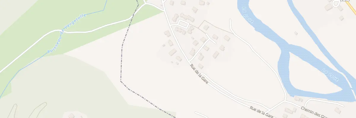 Plan du 11 Rue de la Gare à Vuillafans