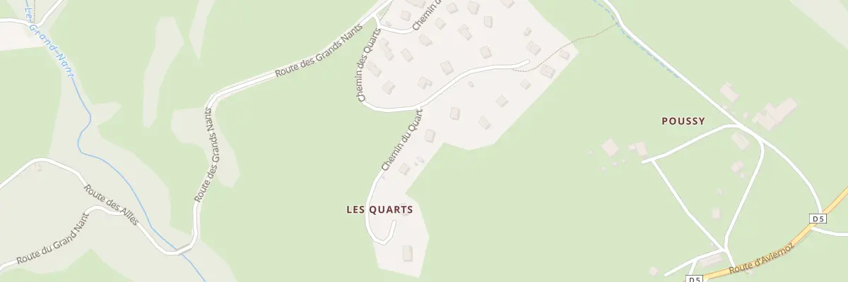 Plan du 174 Che des Quarts à Villaz