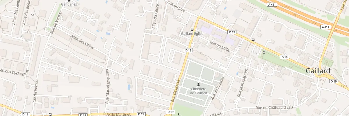 Plan du 6 Rue de la Paix à Gaillard