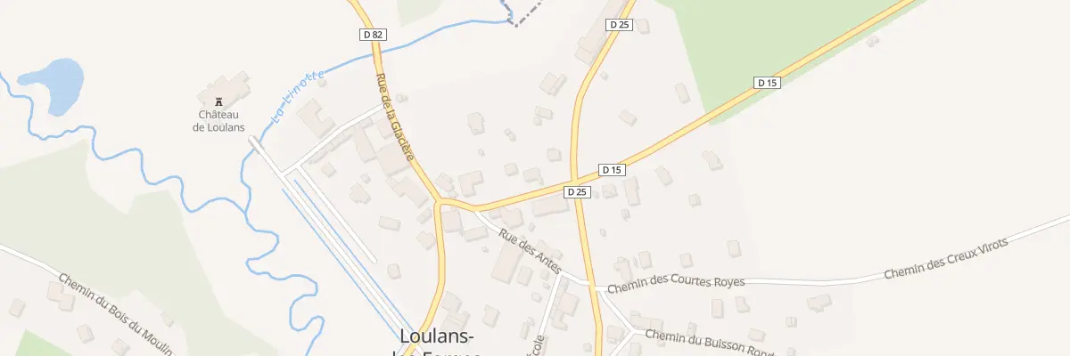 Plan du 7 Rue des Forges à Loulans-Verchamp