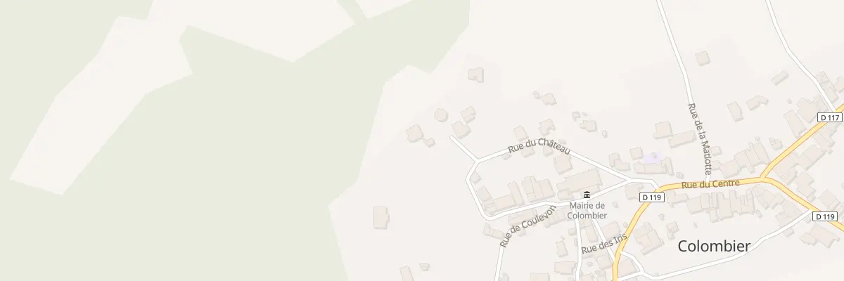 Plan du 13 Rue du Château à Colombier