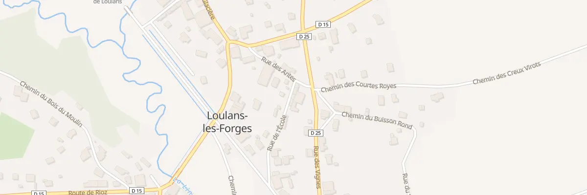 Plan du 12 Rue de l’Ecole à Loulans-Verchamp