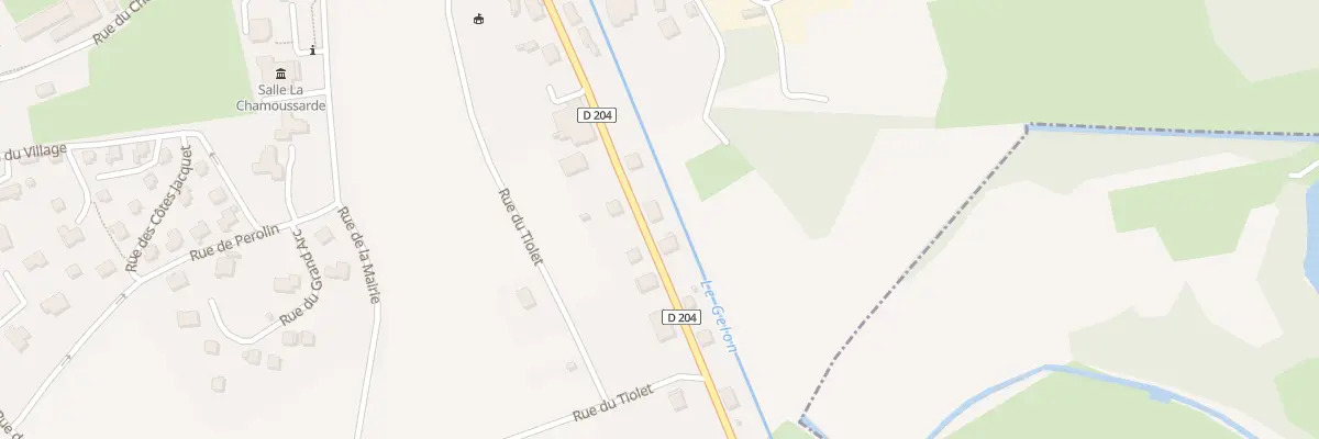 Plan du 483 Rte de la Gare à Chamousset