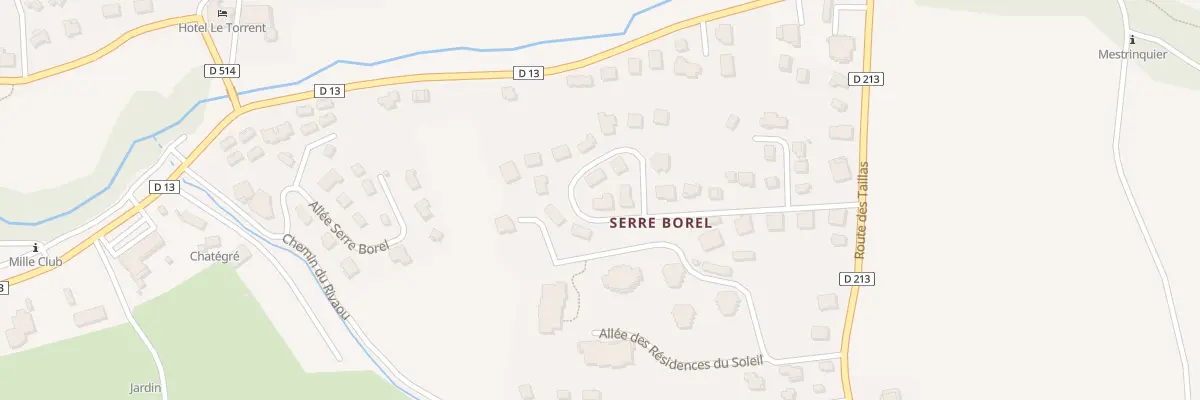 Plan du 187 All des Hauts de Serre Borel à Ancelle