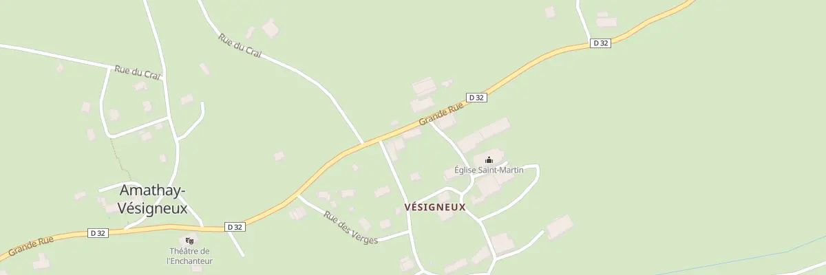 Plan du 14 Gr Grande Rue à Amathay-Vésigneux