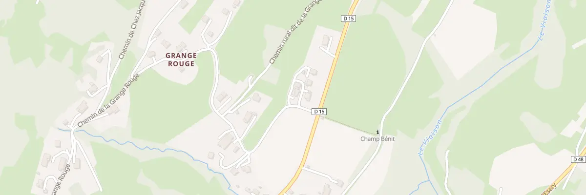 Plan du 909 Che de La Grange Rouge à La Muraz